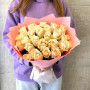 Букет из 29 кремовых роз фото 4