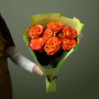 7 оранжевых роз